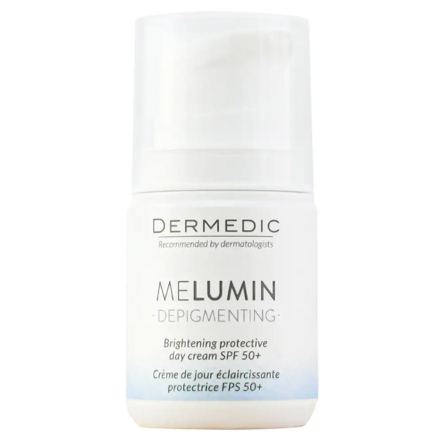 Kem dưỡng ng&agrave;y kết hợp chống nắng Dermedic Melumin Brightening Protective SPF50+