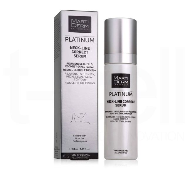 Serum dưỡng trẻ h&oacute;a da v&ugrave;ng cổ Martiderm Platinum Neck Line Correct