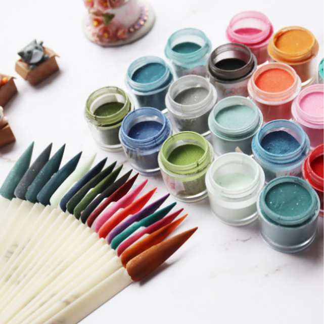Bột nail Jeliva đắp hoa trang tr&iacute; m&oacute;ng nhiều m&agrave;u