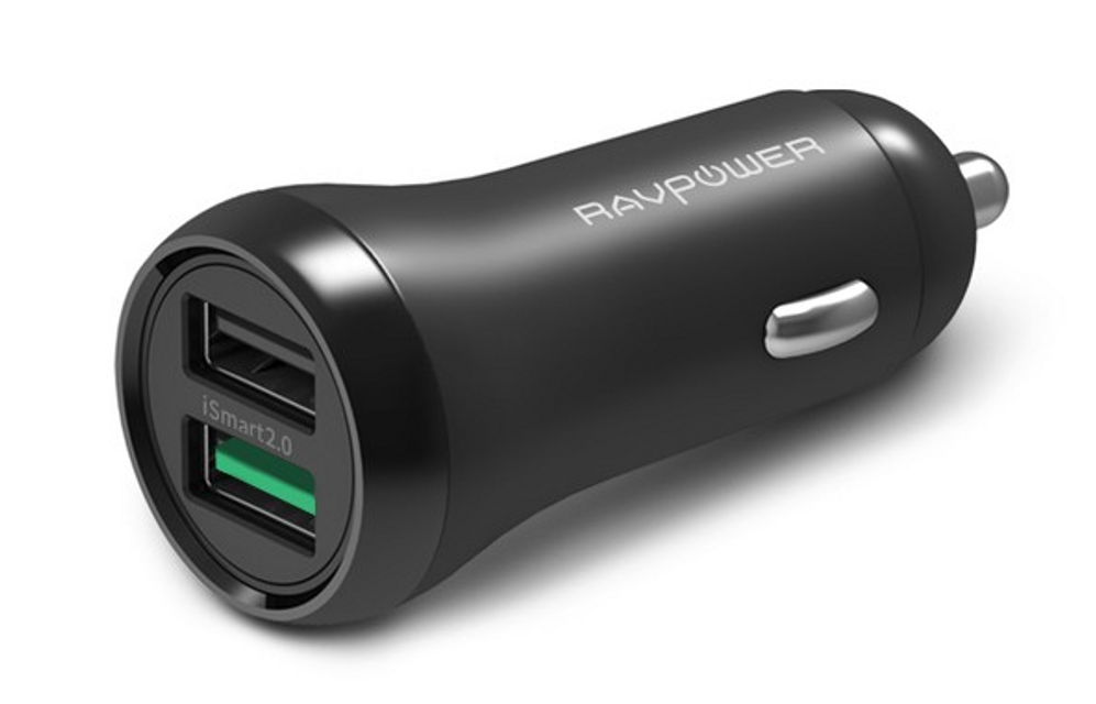 Tẩu sạc &ocirc; t&ocirc; 2 cổng Ravpower RP-PC088 30W