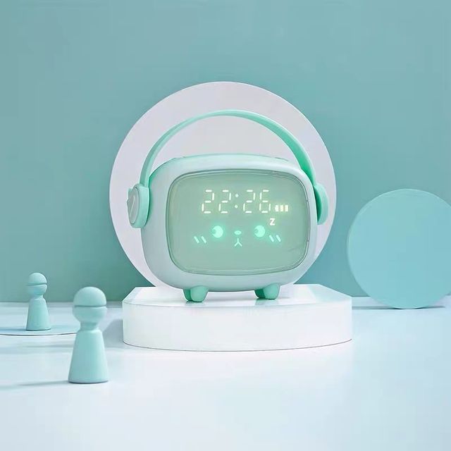 Đồng hồ b&aacute;o thức Cartoon clock đa chức năng