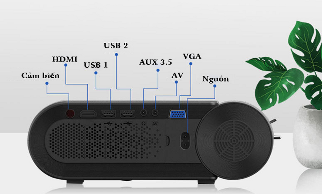 M&aacute;y chiếu mini Lejiada YG550 Plus kết nối kh&ocirc;ng d&acirc;y, Full HD