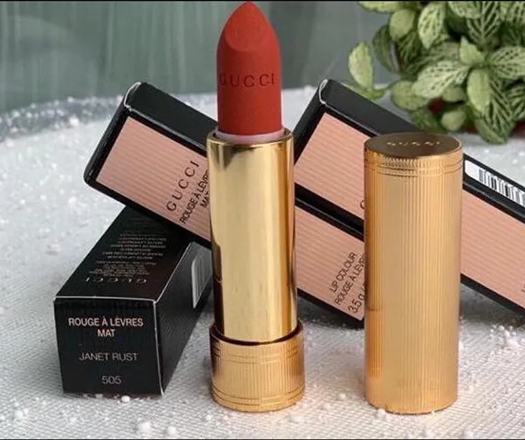 Son L&igrave; Gucci m&agrave;u 505 Janet Rust Đỏ Gạch