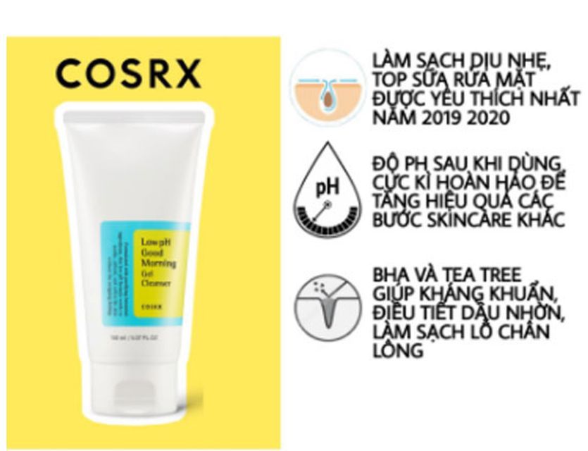 Sữa rửa mặt Cosrx d&ugrave;ng cho da g&igrave;?