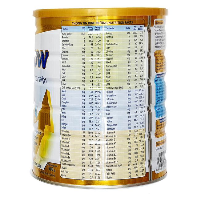 Th&agrave;nh phần của sữa VitaGrow 2+