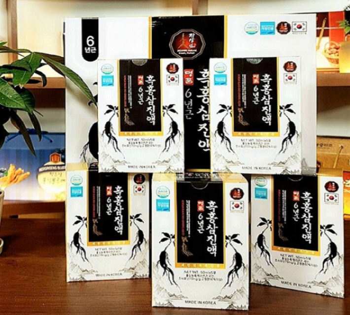 Nước Tinh Chất Hắc Hồng S&acirc;m Hộp 30 G&oacute;i