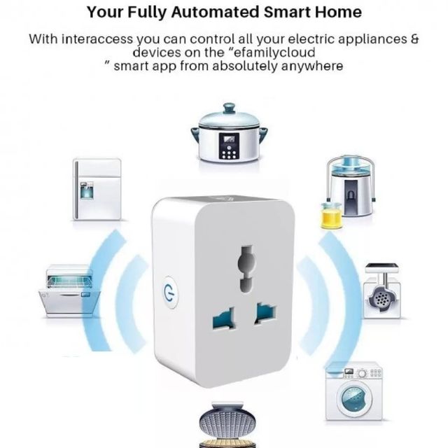 Ổ cắm th&ocirc;ng minh gi&uacute;p điều khiển v&agrave; thiết lập bật tắt c&aacute;c thiết bị dễ d&agrave;ng th&ocirc;ng qua smartphone
