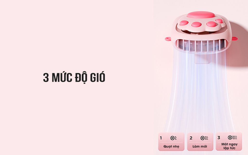 Nhỏ gọn nhưng hiệu năng vượt trội với 3 mức độ gi&oacute; m&aacute;t