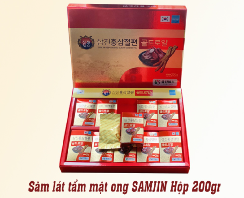 S&acirc;m l&aacute;t tẩm mật ong SAMJIN 200gram