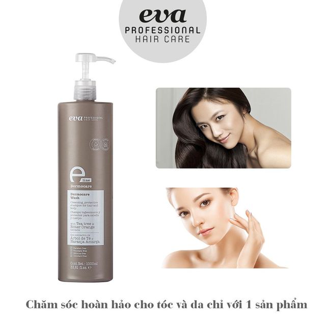 Sữa tắm gội 2 trong 1 Eva E-Line Dermocare Wash
