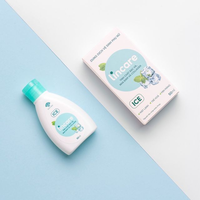 Dung dịch vệ sinh phụ nữ Lincare Ice chiết xuất l&aacute; bạc h&agrave;&nbsp;