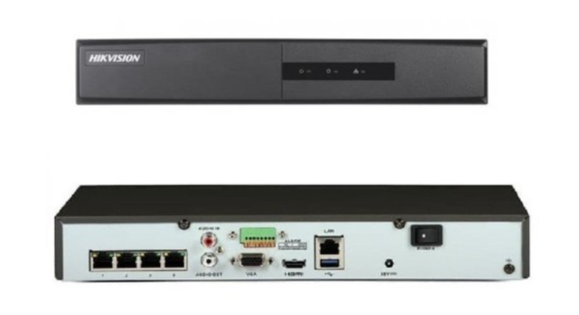 Đầu ghi h&igrave;nh camera IP 4 k&ecirc;nh Hikvision DS-7104NI-Q1/4P/M
