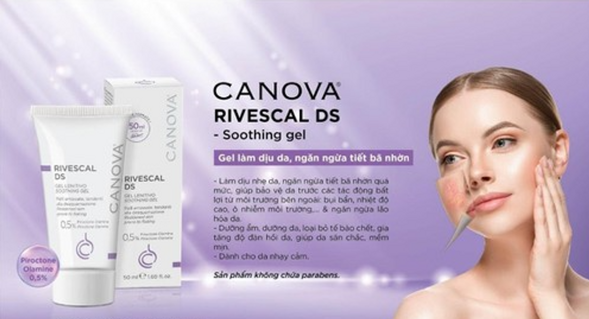 Canova Rivescal DS Gel - Hỗ Trợ Chống Nấm, L&agrave;m Dịu Da