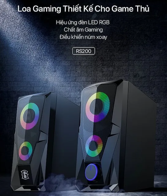 Loa m&aacute;y t&iacute;nh ROBOT RS200 hiệu ứng đ&egrave;n Led