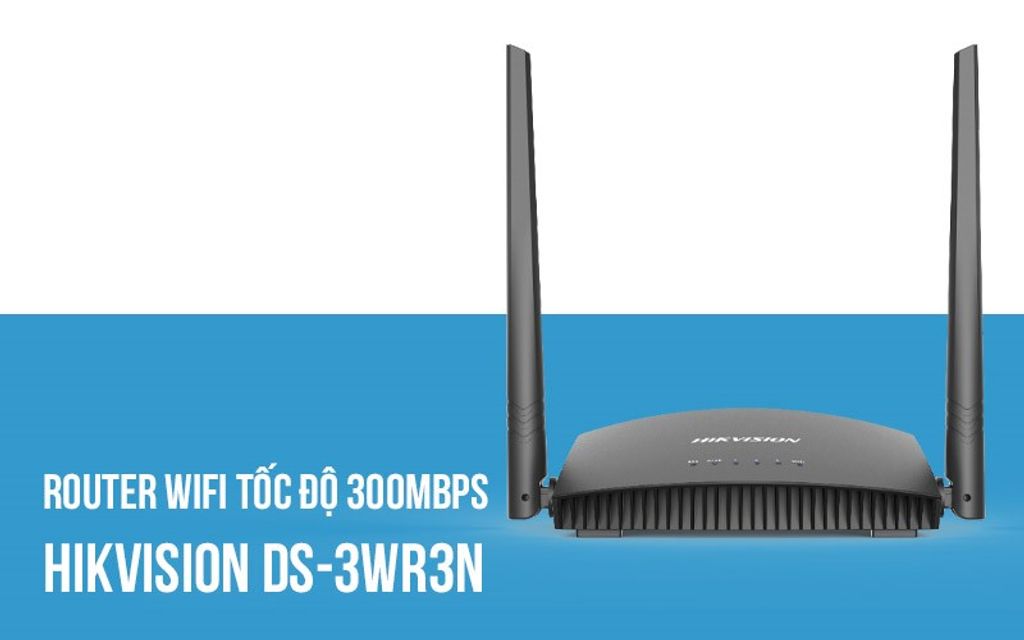 Router wifi th&ocirc;ng minh chuẩn N tốc độ 300Mbps Hikvision DS-3WR3N