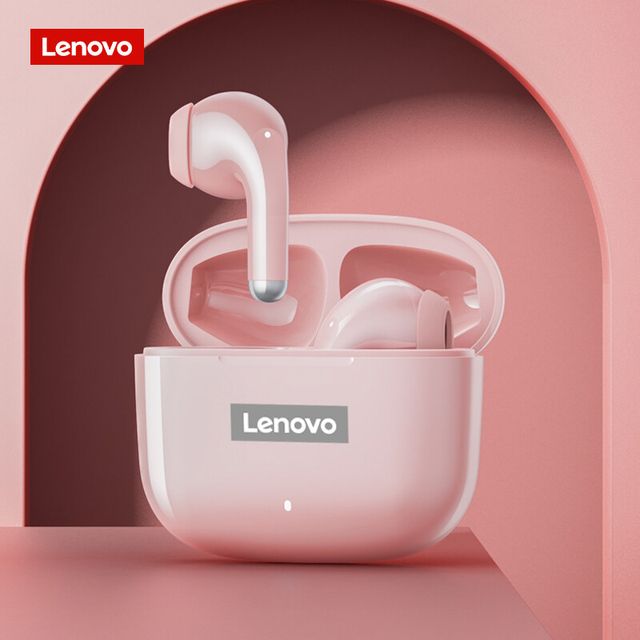 Tai nghe bluetooth Lenovo LP40 Pro kh&ocirc;ng d&acirc;y m&agrave;u hồng