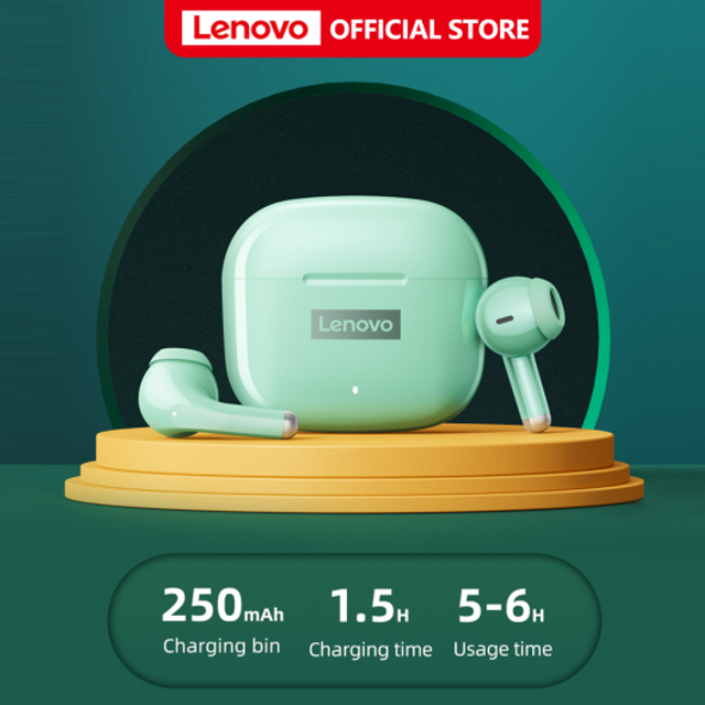 Tai nghe bluetooth Lenovo LP40 Pro kh&ocirc;ng d&acirc;y m&agrave;u xanh