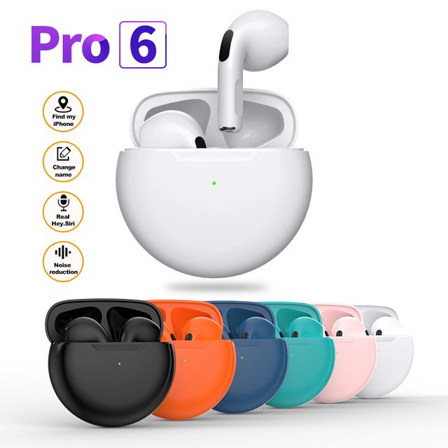 Tai nghe kh&ocirc;ng d&acirc;y Pro 6 TWS kết nối Bluetooth với mic