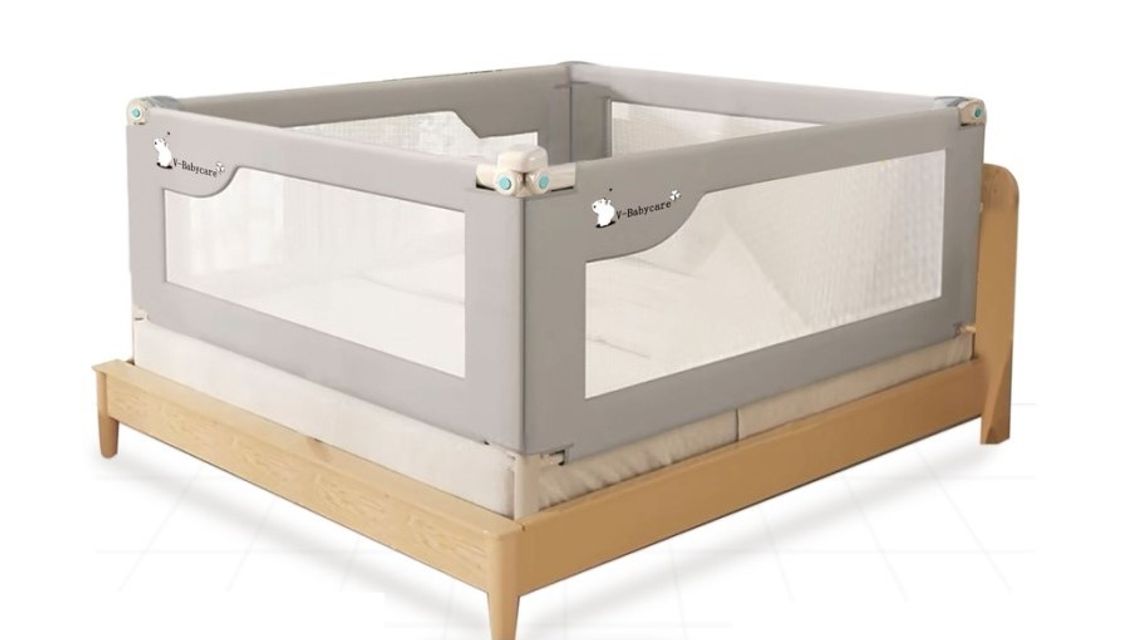 Thanh chắn giường V-BABY NV02 m&agrave;u x&aacute;m