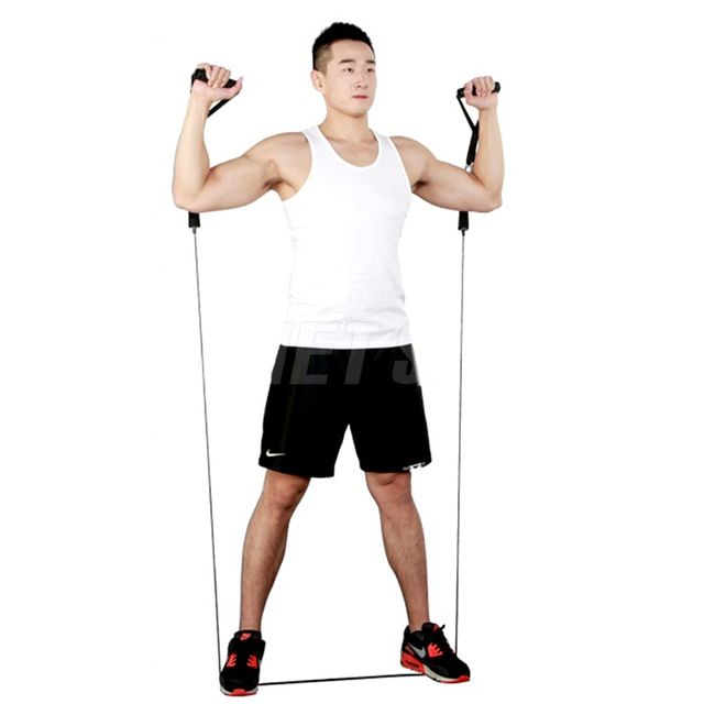 Sử dụng kết hợp với d&acirc;y đ&agrave;n hồi hoặc d&acirc;y thun hỗ trợ n&acirc;ng cao hiệu quả luyện tập