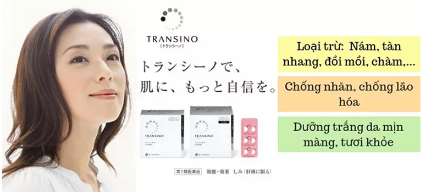 Công dụng của viên uống trị nám Transino Whitening
