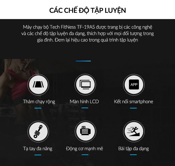 Thỏa sức tập luyện với c&aacute;c b&agrave;i tập t&iacute;ch hợp tự động v&agrave; c&aacute;c chương tr&igrave;nh t&ugrave;y chỉnh