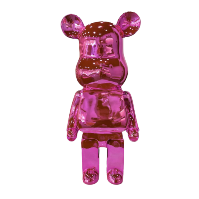 Gấu Bearbrick mạ hồng DBCP291 cao cấp
