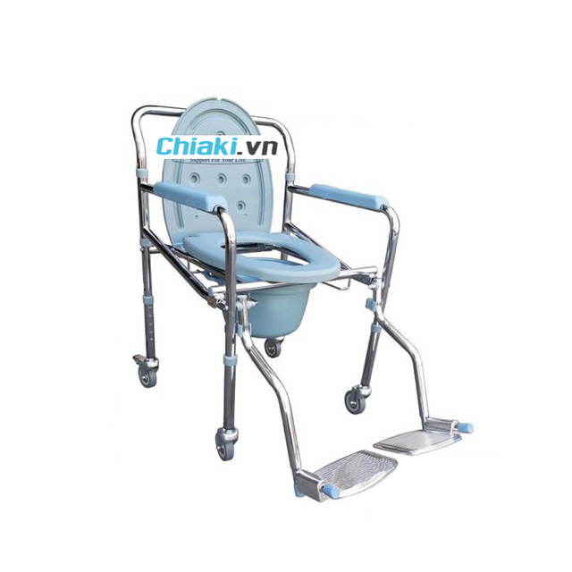 Ghế b&ocirc; vệ sinh c&oacute; b&aacute;nh xe di chuyển Lucass GX-300