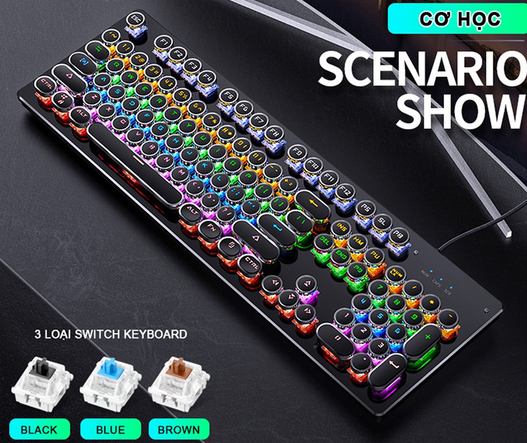 B&agrave;n ph&iacute;m cơ gaming RGB Sidotech Yindiao KZ4