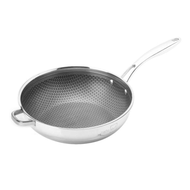 Chảo s&acirc;u l&ograve;ng inox 304 chống d&iacute;nh 3 lớp Fivestar Blackcube FPC32002