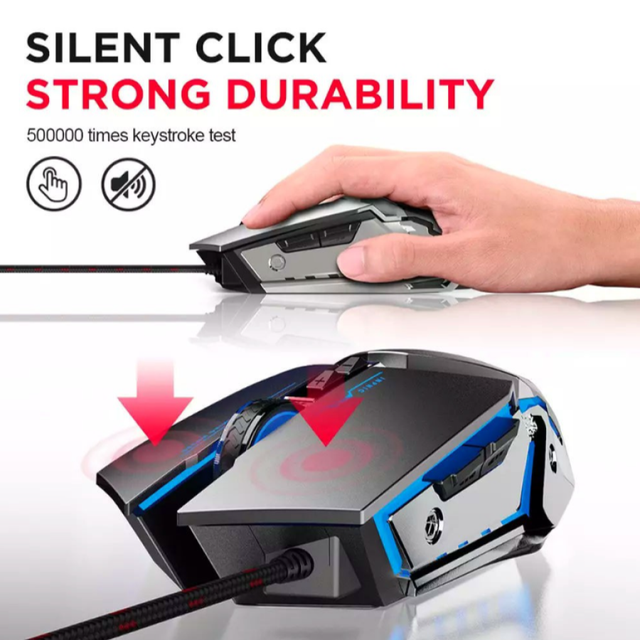 Chuột chơi game Inphic PW2 c&oacute; d&acirc;y t&iacute;ch hợp đ&egrave;n nền RGB