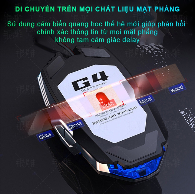 Chuột m&aacute;y t&iacute;nh gaming chơi game Sidotech Yindiao G4 Pro cho trải nghiệm mượt m&agrave;