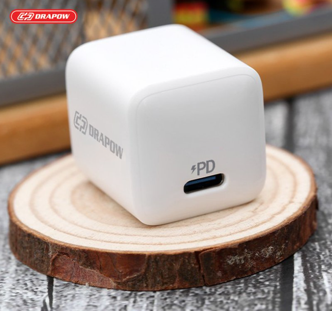 Củ sạc nhanh 20W Drapow GA21 PD GaN PowerPort Nano thiết kế nhỏ gọn, tiện dụng