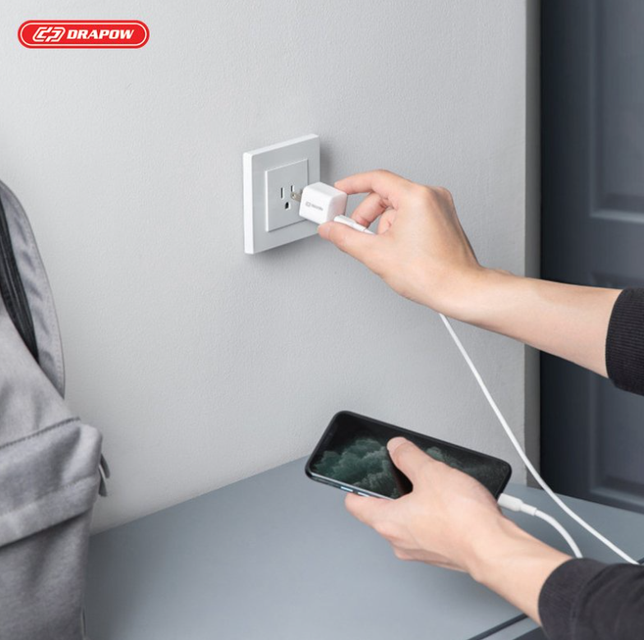 Củ sạc nhanh 20W Drapow GA21 PD GaN PowerPort Nano thiết kế nhỏ gọn, tiện dụng