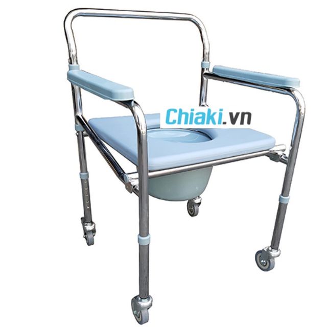 Ghế b&ocirc; vệ sinh c&oacute; b&aacute;nh xe di chuyển Lucass G-26