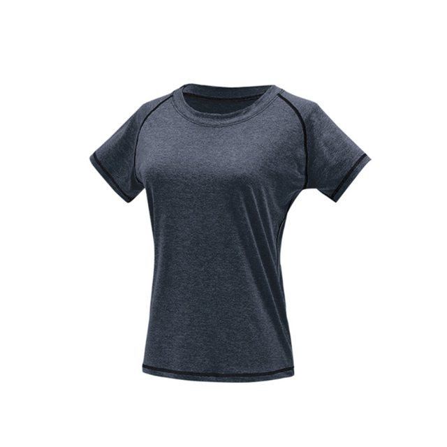 &Aacute;o thun nữ tập gym yoga AMIN AM025 co d&atilde;n 4 chiều m&agrave;u đen