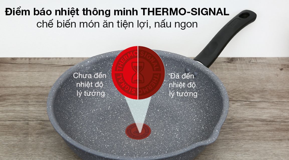 Chảo chống d&iacute;nh Tefal Cook Healthy G1348695 đ&aacute;y từ
