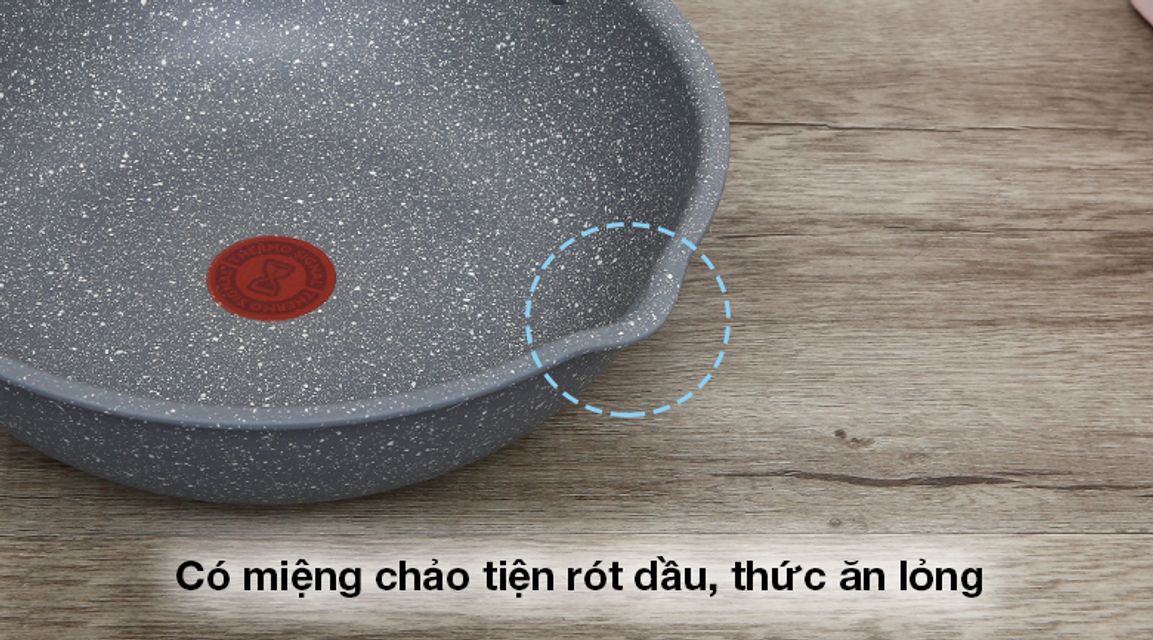 Chảo chống d&iacute;nh Tefal Cook Healthy G1348695 đ&aacute;y từ