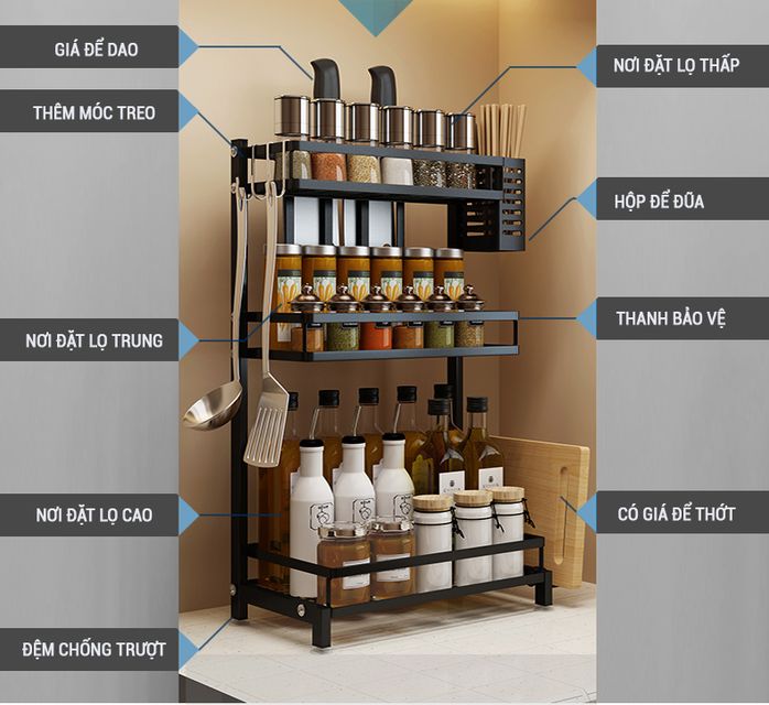 Thiết kế th&ocirc;ng minh, tiện dụng gi&uacute;p cho căn bếp nh&agrave; bạn gọn g&agrave;ng hơn
