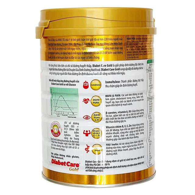 Th&agrave;nh phần sữa DiabetCare Gold