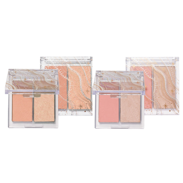 Bảng phấn m&aacute; hống & highlight Etude House Glittery Snow Face Palette
