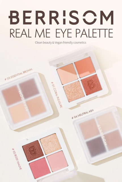Bảng phấn mắt 4 &ocirc; Berrisom Real Me Eye Palette