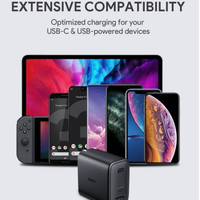 Củ sạc nhanh Aukey PA-F3S PD 20W