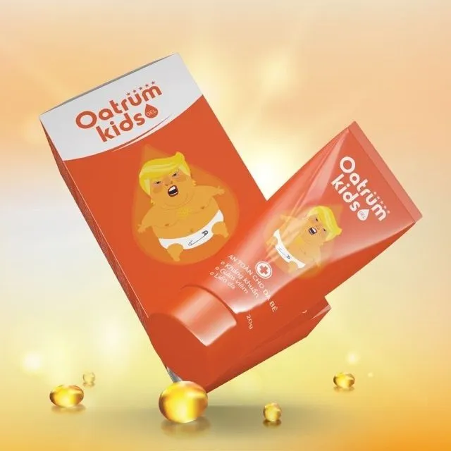 Gel b&ocirc;i hỗ trợ kh&aacute;ng khuẩn, giảm vi&ecirc;m Oatrum Kids cho b&eacute;