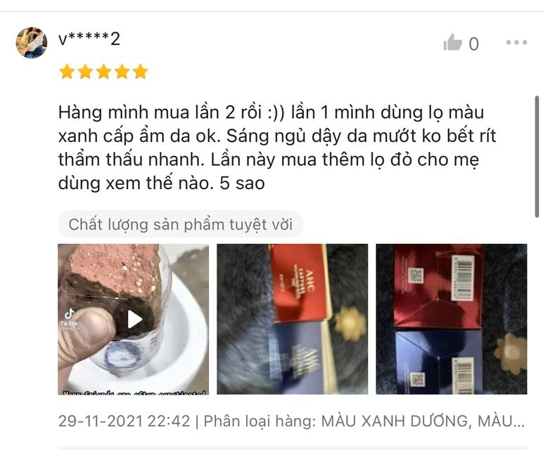 Đ&aacute;nh gi&aacute; từ người d&ugrave;ng sau khi sử dụng kem dưỡng da AHC Capture Solution Max Cream