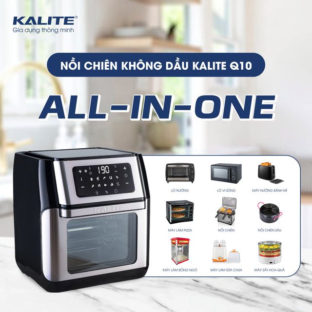 Nồi chi&ecirc;n kh&ocirc;ng dầu đa năng Kalite Q10 10L