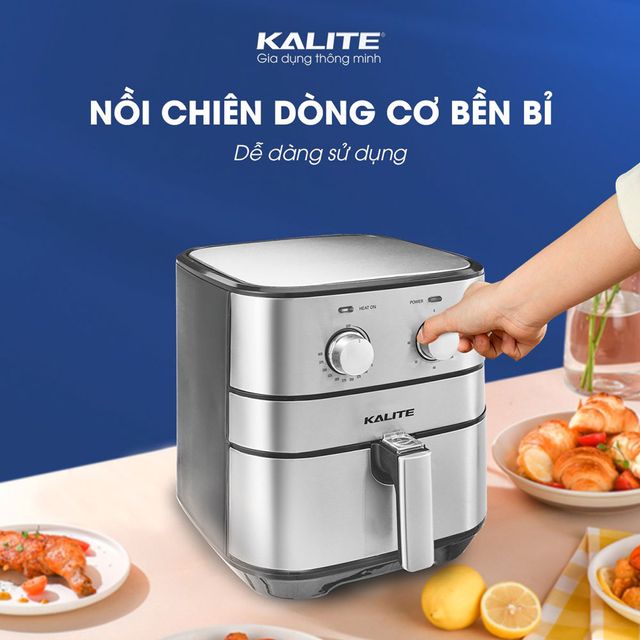 Nồi chi&ecirc;n kh&ocirc;ng dầu Kalite Q5 5.5L hỗ trợ chế biến nhiều m&oacute;n ăn ngon cho gia đ&igrave;nh