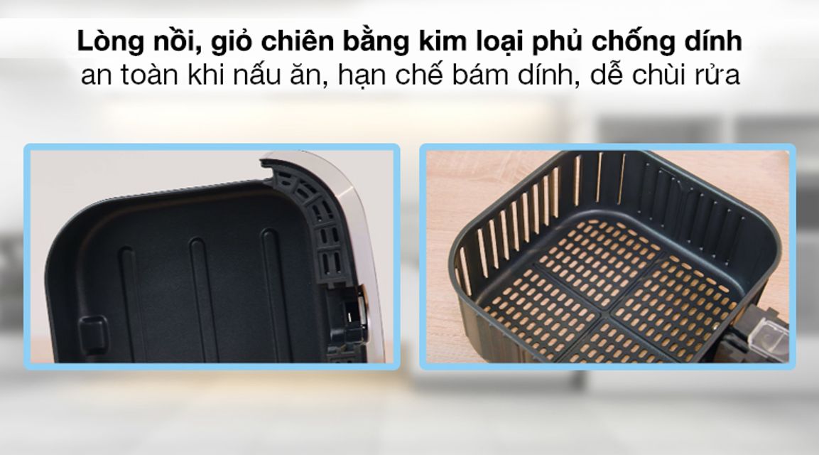 Nồi chi&ecirc;n kh&ocirc;ng dầu Kalite Q5 5.5L hỗ trợ chế biến nhiều m&oacute;n ăn ngon cho gia đ&igrave;nh