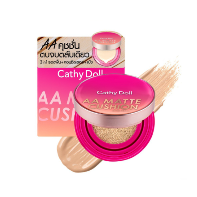 Phấn nước Cathy Doll AA Matte Cushion SPF50 Acne & Sebum Control