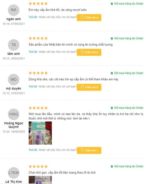 Review tinh chất Hyaluronic Acid từ người d&ugrave;ng